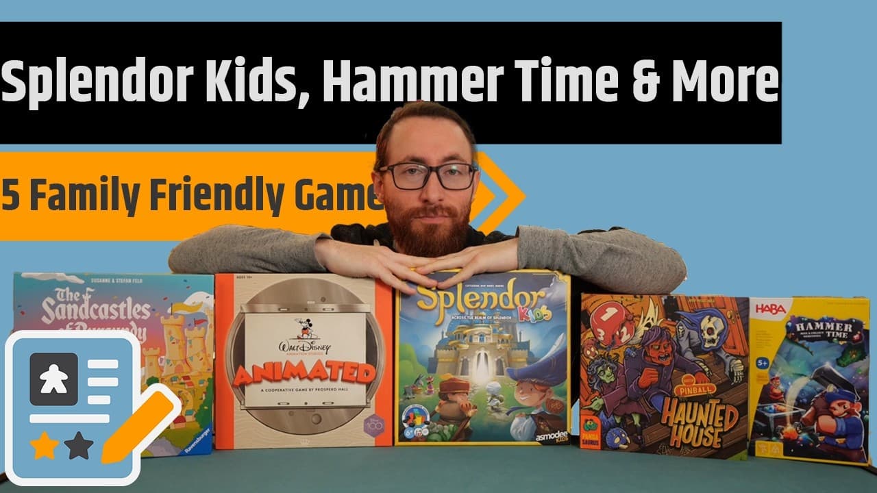 5 Family Friendly Game Reviews - Splendor Kids, The Sandcastles of Burgundy, Hammer Time & More!!!